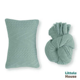 Knit Ribbed Stretchy Wrap with Pillow SR055 | NB | Beangreen